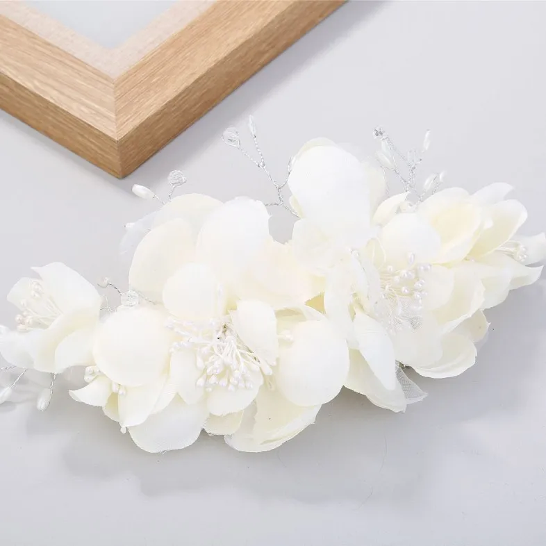 Модная пряжа для невесты гребень волос с цветами девочек вечерние Цветочные