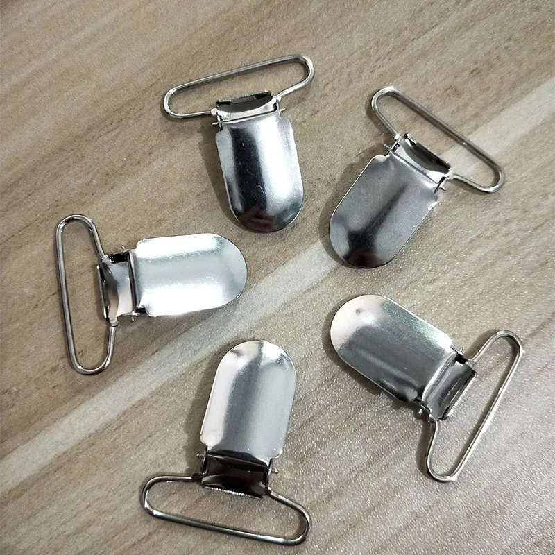 

Free shipping Lead Free Metal Suspender Paci Pacifier Clips Ribbon Craft Sewing Tool 100pcs / lot