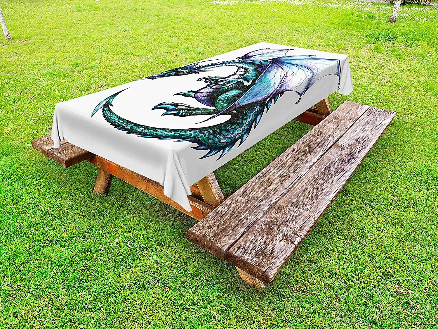 Уличная скатерть дракона эпическое чудовище дракон созданное с яркими