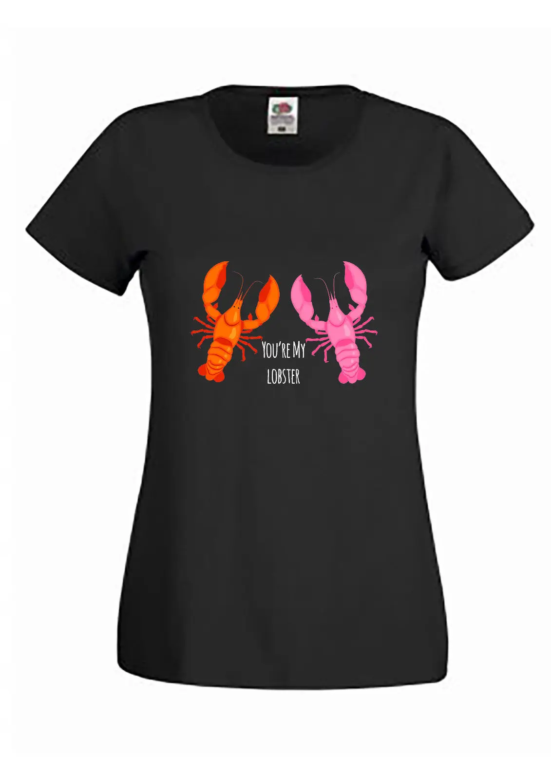 Друзья-дамы и мужчины s Fit футболка-You't My Lobster-100% хлопок мультфильм футболка