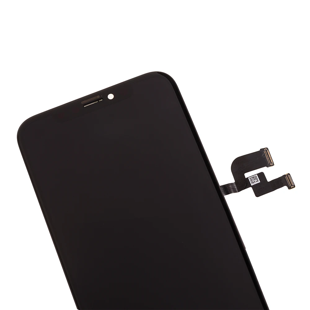 Pantalla OLED y montaje de digitalizador de pantalla t&aacute;ctil, reemplazo de marco para Apple iPhone X, negro, OEM usado-3