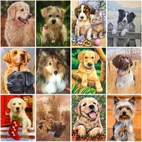 full square diamond painting dog 5d diy animal diamond embroidery cross stitch kit handmade gift home decoration wall art