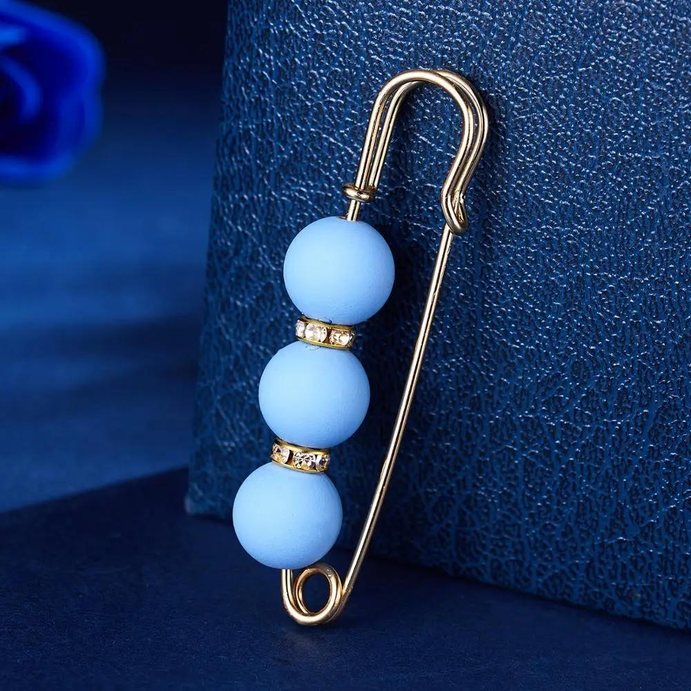 Высокое качество винтажная Золотая булавка-брошь имитация жемчуга большая