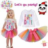kids girls summer short sleeve suit lovely letter print white round neck t shirt color bow lace skirt fashion two piece set