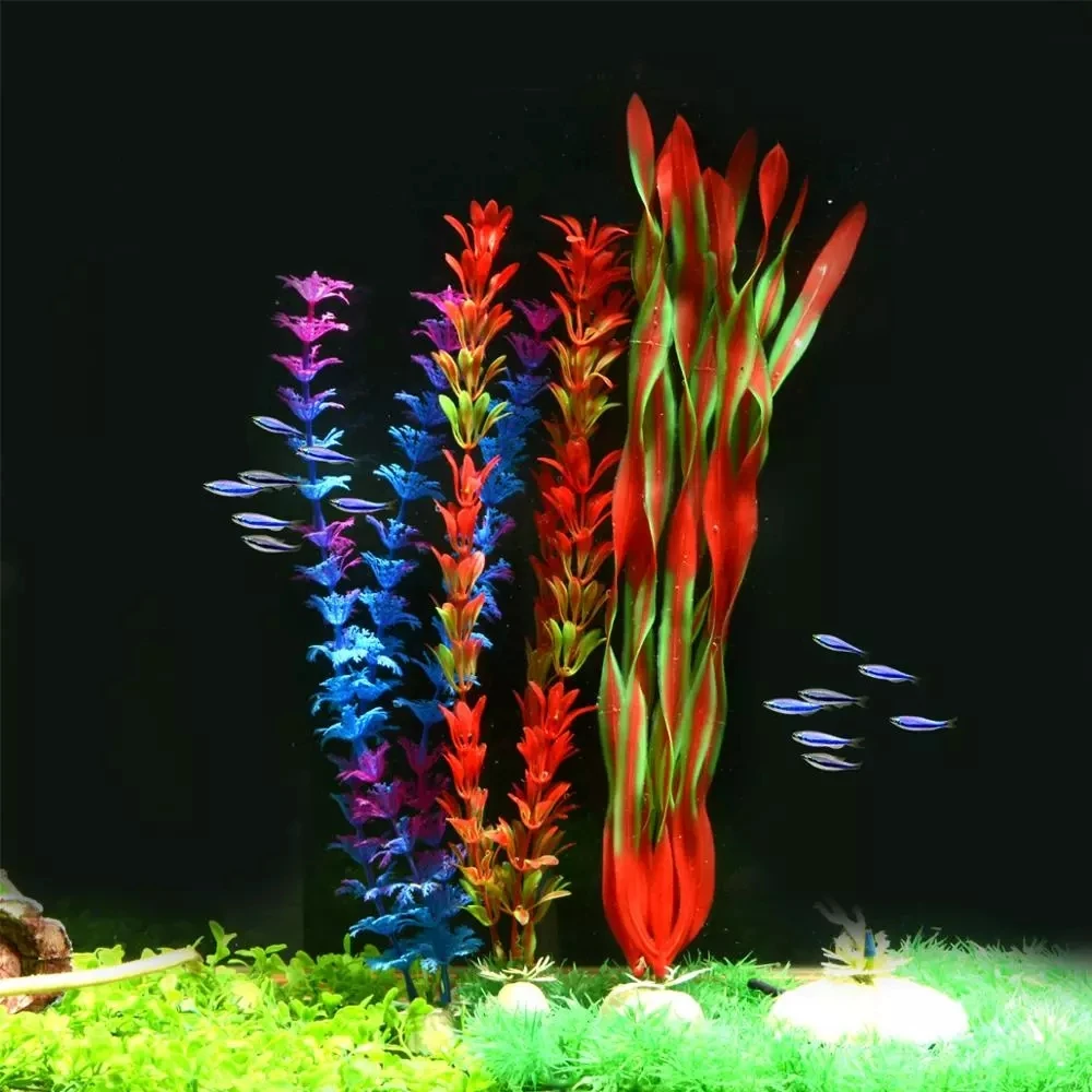 Saim искусственные растения аквариум с травой украшение аквариума воды трава