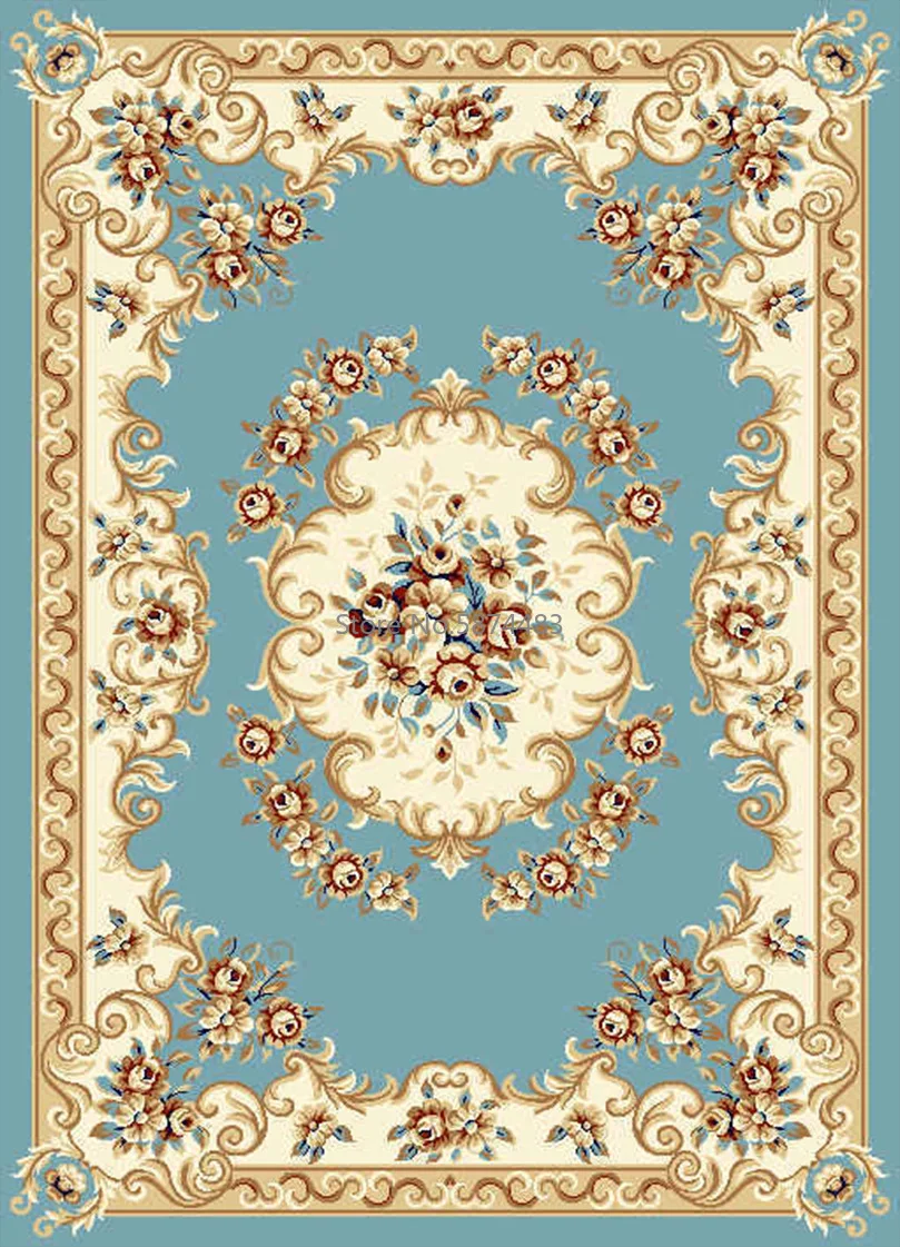 Современный жаккардовый ковер для гостиной бытовой Европейский толстый спальни