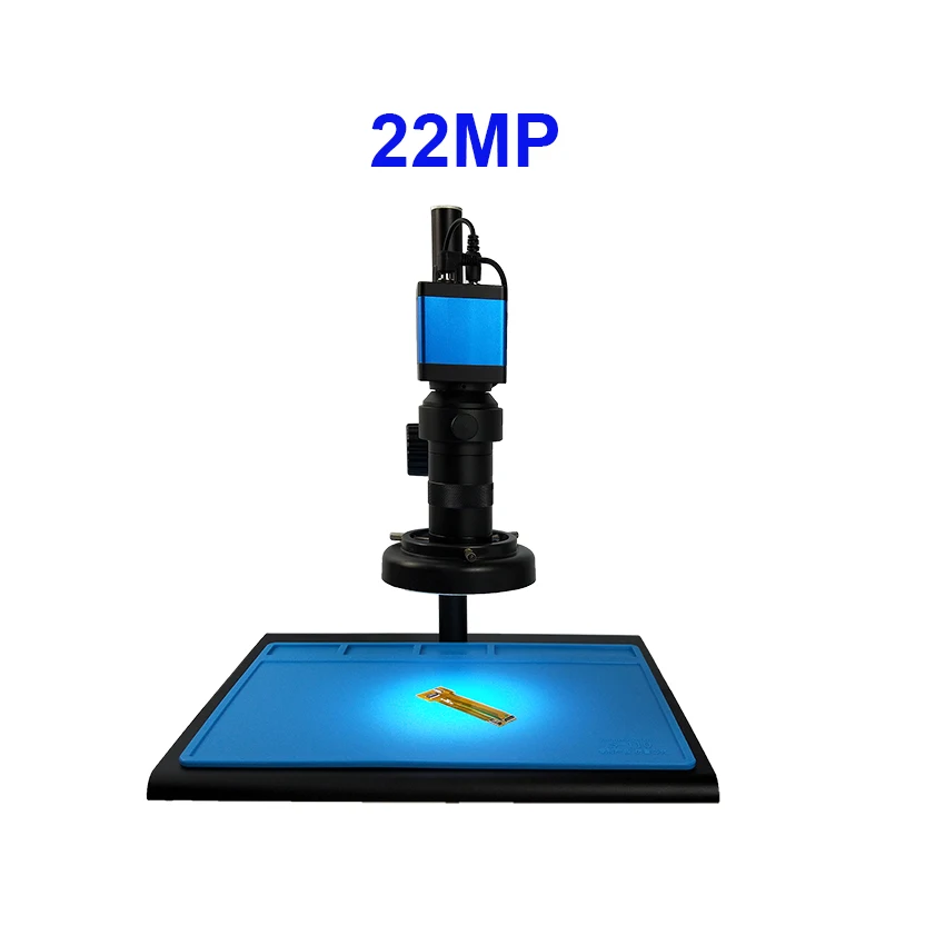 Efix 22MP HDMI HD USB TF монокулярный микроскоп объектив цифровой камеры+ 56 светодиодный кольцевой светильник для ремонта пайки телефона - Цвет: 22MP Big Workbench