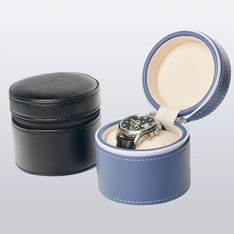 

Men and Women Watch Display Gift Box 1 Slot Watch Jewelry Accessories PU Leather Box Storage Travel Bag