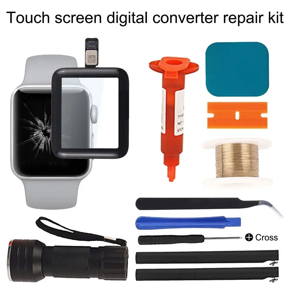 

38/40/42/44mm Touch Screen Digitizer For Apple Watch Series 2/3 4 5 SE LCD Front Glass Sensor Outer Panel Cover With Flex Cable