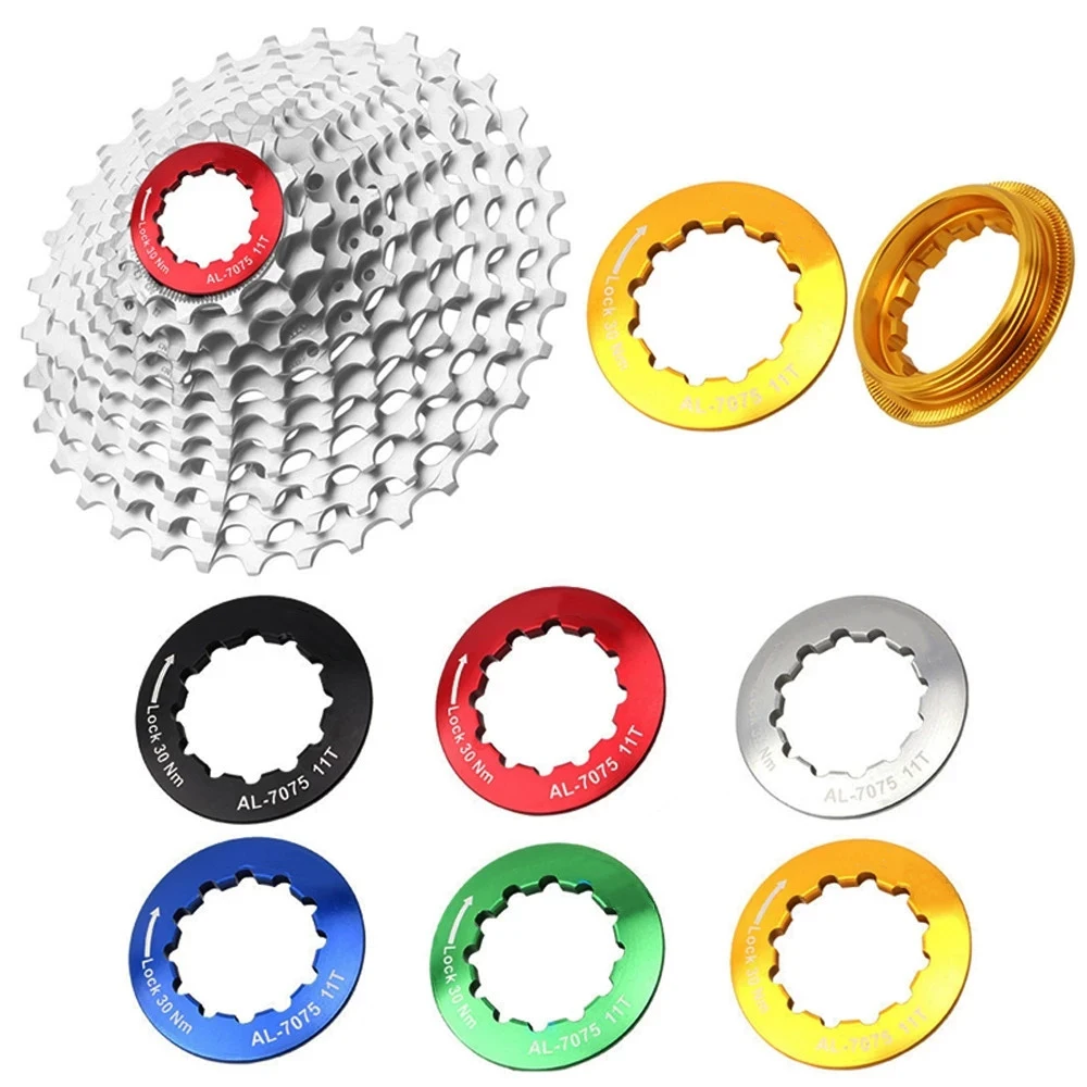 

MTB Road Bike Aluminum Alloy Bicycle Cycling 11T Cassette Cover Bike Freewheel Fixing Bolt Screw Bicycle Parts Accessories