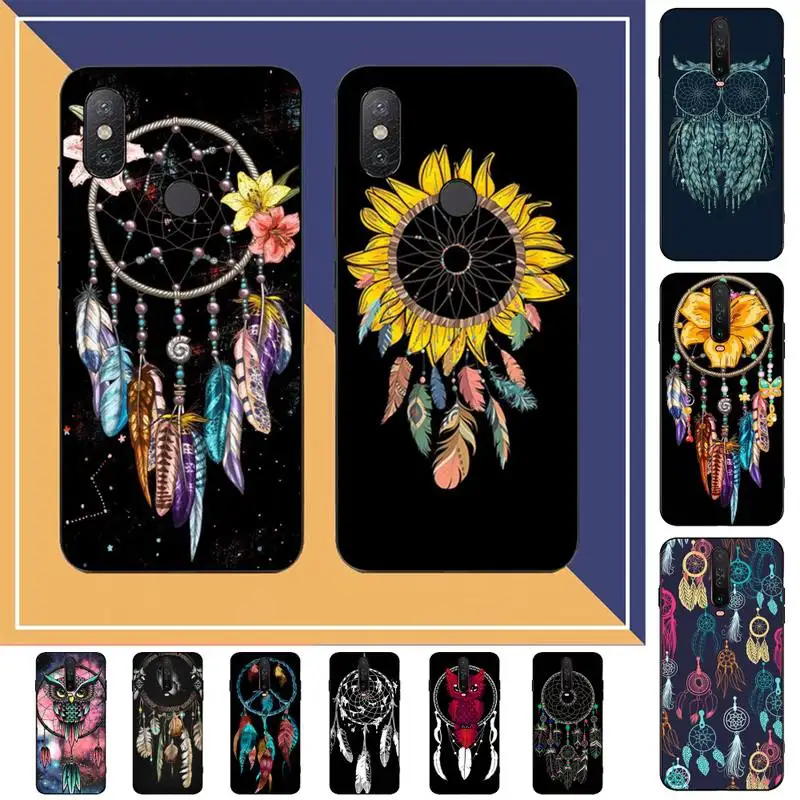 

Retro Feather Dreamcatcher Phone Case for Redmi Note 8 7 9 4 6 pro max T X 5A 3 10 lite pro