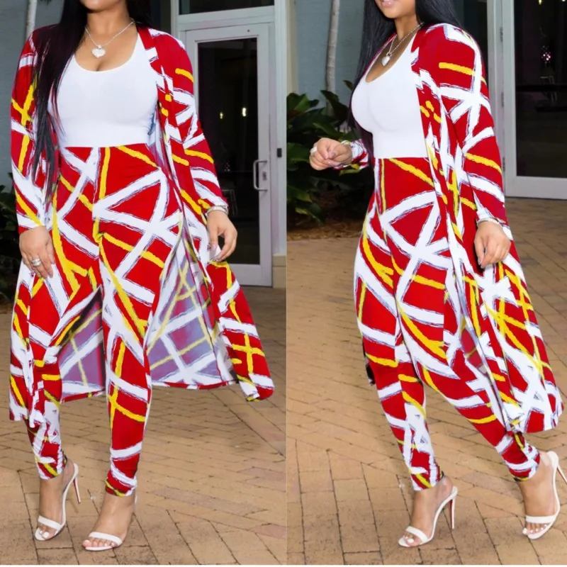 Женский комплект из двух предметов винтажный спортивный костюм с геометрическим