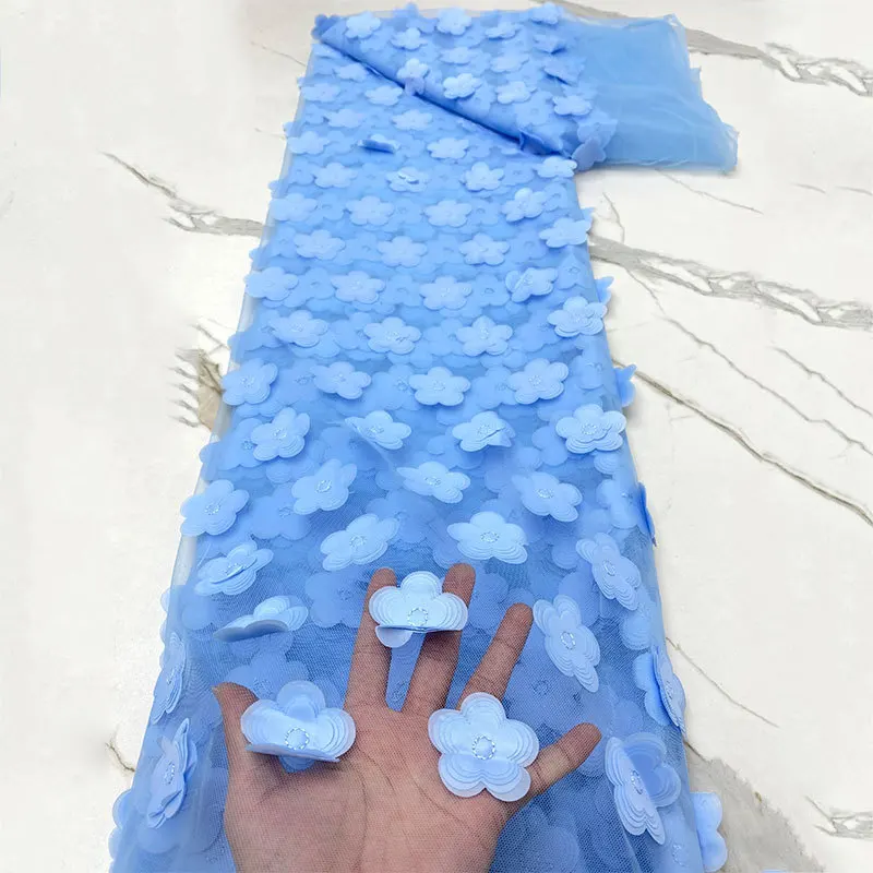 

3D Тюль с вышивкой в виде цветка сливы