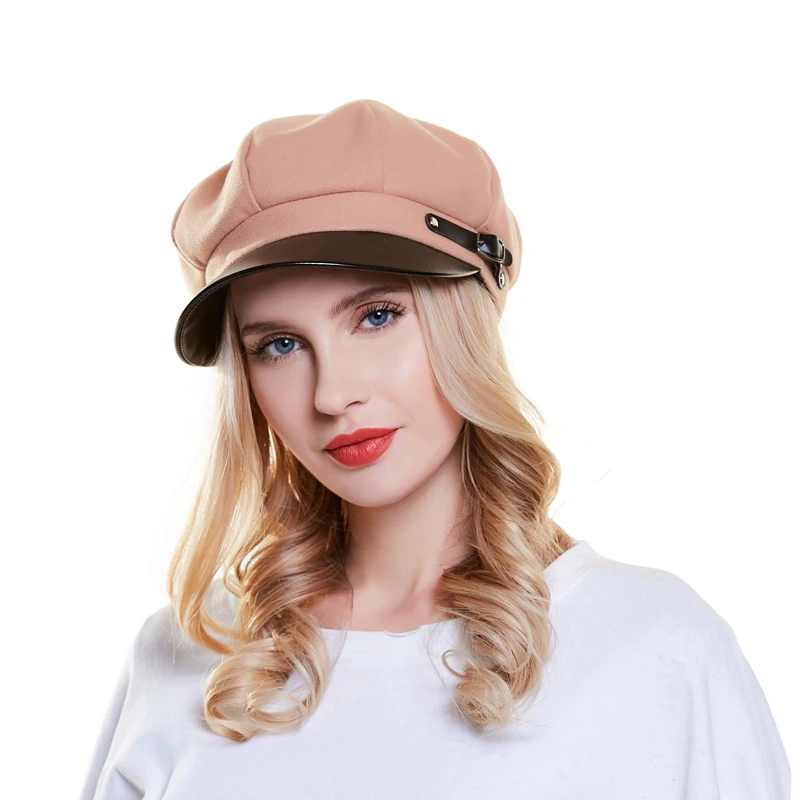 Женский шерстяной берет весна осень восьмиугольная шляпа винтажная Элегантная