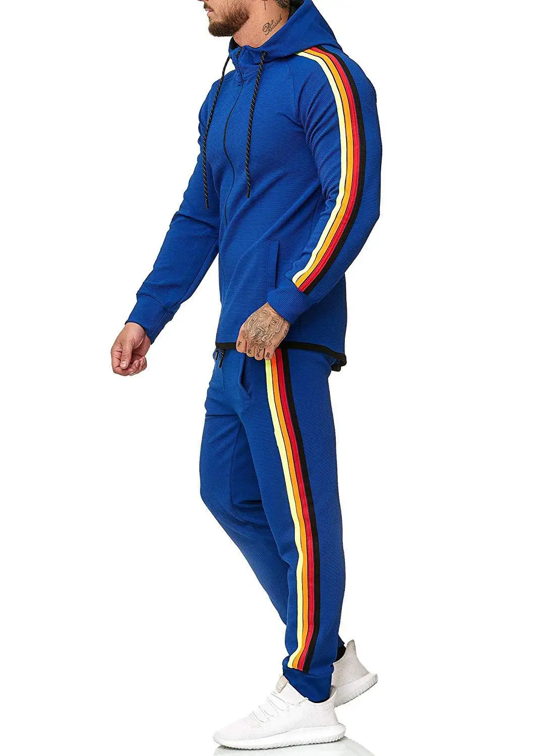 

5XL New Fashion Men Set Zipper Hoodies+Pants Sets Male Tracksuit Men's Casual Slim Fit Sportswear Mens Two Pieces Streetwear