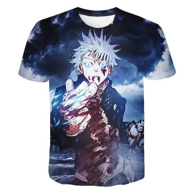 

Summer Jujutsu Kaisen 3D Printed T Shirt Short Sleeve Men Women Children Casual Streetwear Boy Girl Kids Fashion Cotton Tops