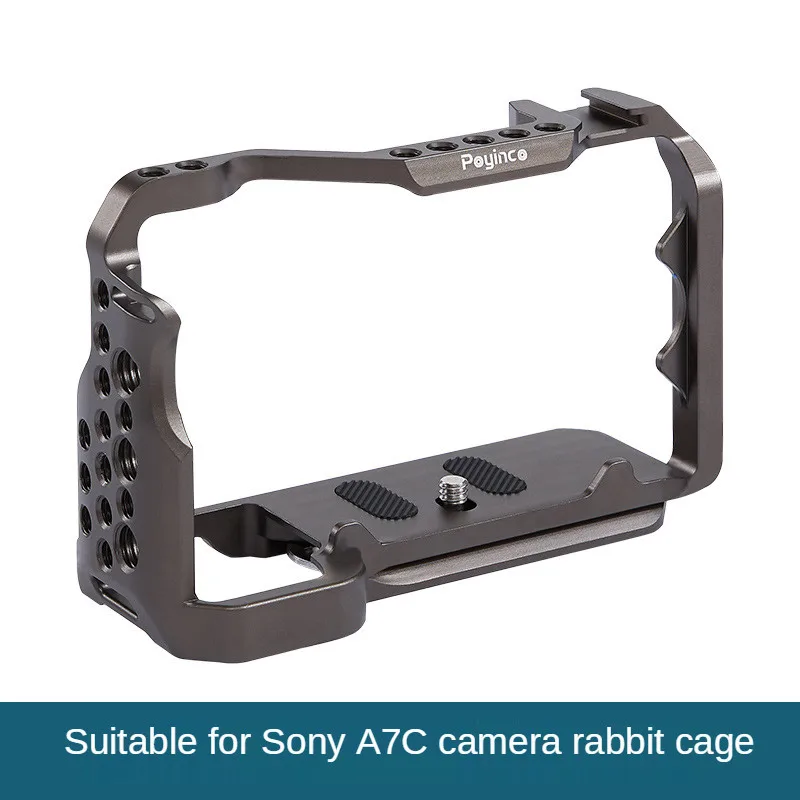

Подходят для беззеркальной камеры Sony A7C, металлическое оборудование для клетки для кролика, расширительный кронштейн, холодная загрузка, за...