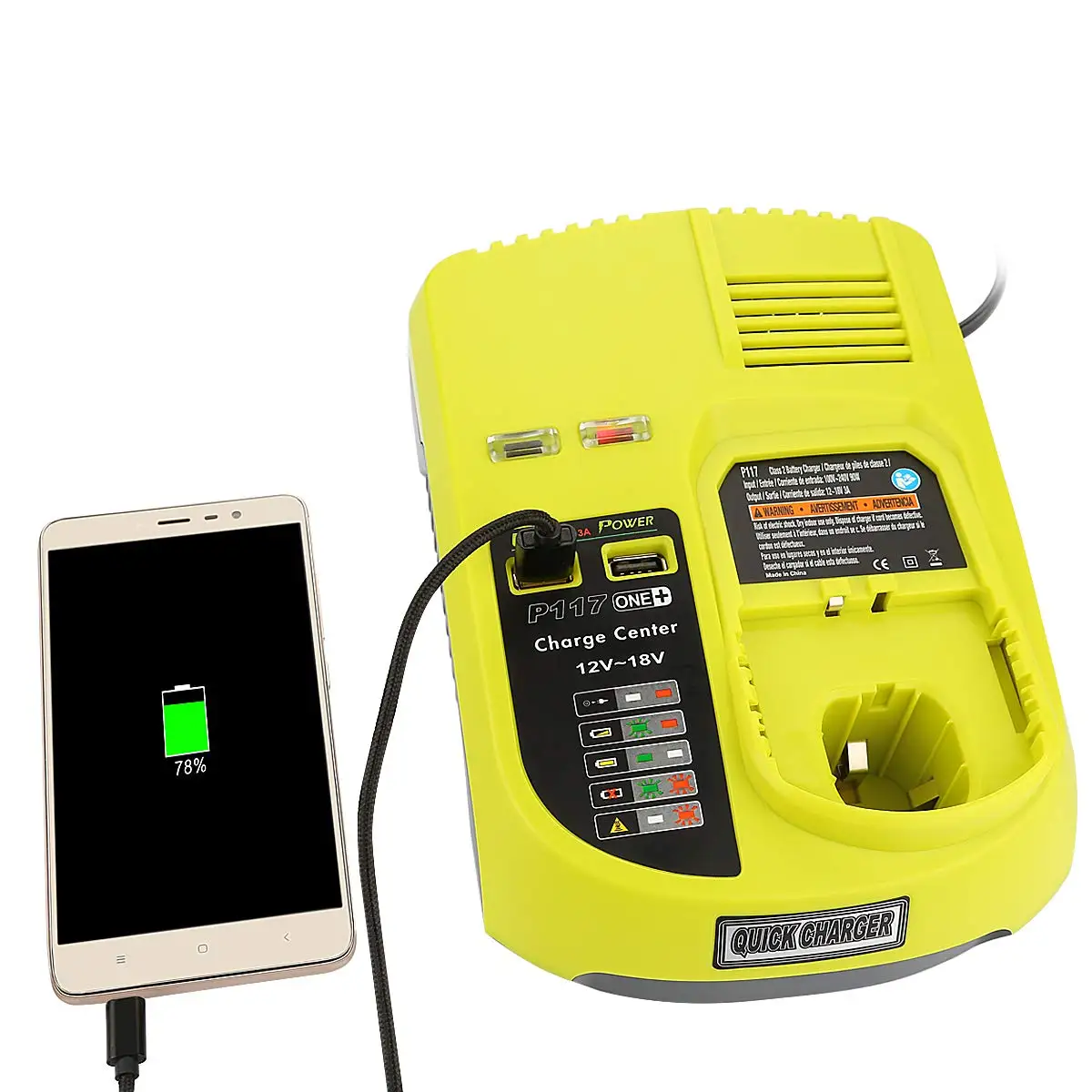 GTF 12 в-18 в для перезаряжаемого аккумулятора Ryobi P117 Аккумуляторный блок