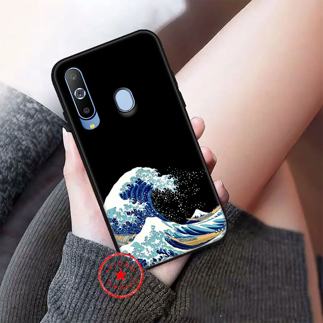 IYICAO черный белый мягкий чехол с рисунком для samsung Galaxy A6 Plus A9 A8 A7 2018 A3 A5 2016 2017 Note 9 8 |
