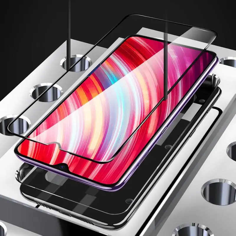2 в 1 9D полное покрытие закаленного стекла для Xiaomi Redmi 8 8A Note Pro 8T Задняя камера + передняя пленка для защиты