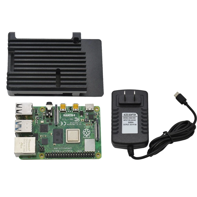 Для Raspberry Pi 4B 4G RAM DIY Kit Поддержка 2 4/5 0 GHz WIFI Bluetooth 5 с алюминиевым CNC сплавом защитный