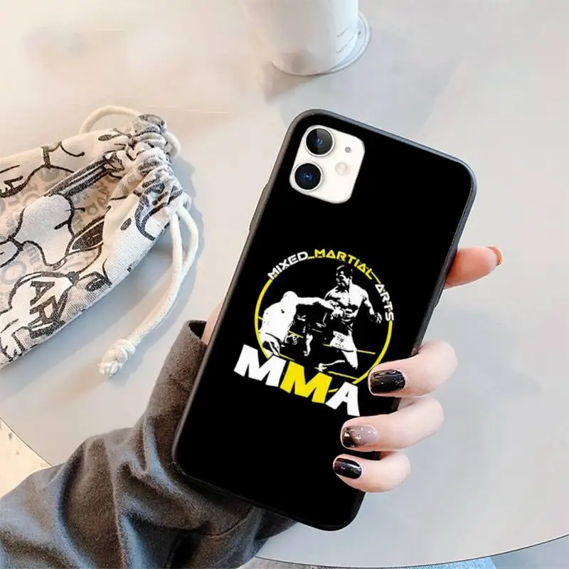

Design The Mma Logo Phone Case for iPhone 11 12 mini pro XS MAX 8 7 6 6S Plus X 5S SE 2020 XR