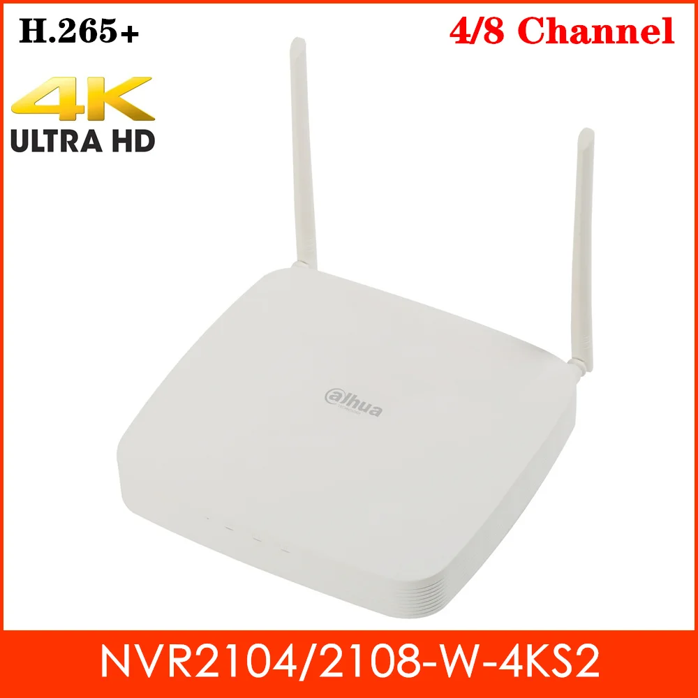 Оригинал Dahua 4 к NVR Регистраторы канальный 8 WIF Смарт H.265 Беспроводной Сетевой Видео