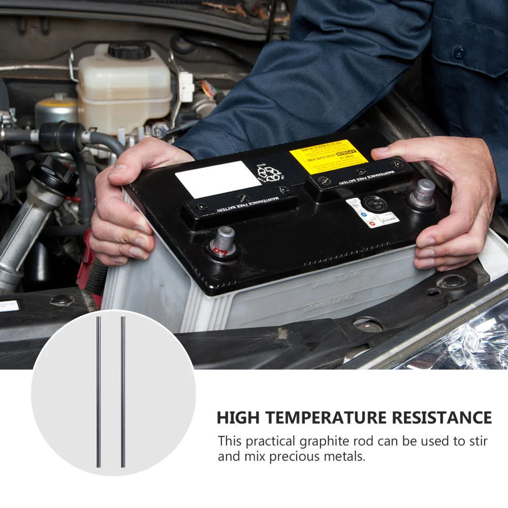 

2Pcs Graphite Crucible Stir Stick Stirring Liquid Mixing Stirring Rod (Grey)