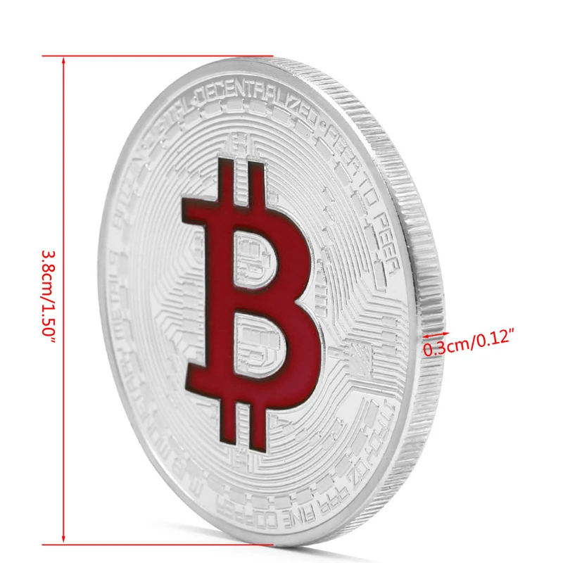 Позолоченные Биткоин памятные монеты коллекционные BTC художественная коллекция физический Q9QA