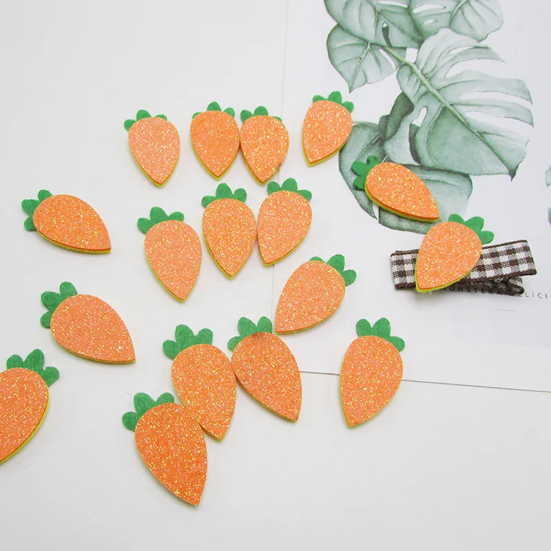 50 шт./лот 1 5*3 см Блестящий морковь для diy головной убор аксессуары и детские
