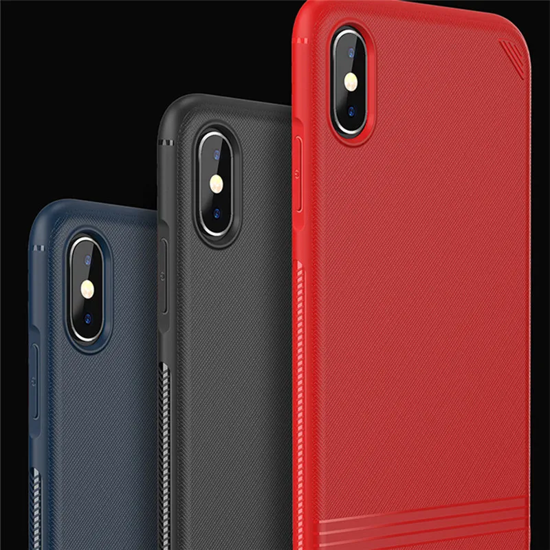 Чехол для iPhone X Xs Max XR 8 6 6S 7 Plus жесткая задняя панель из поликарбоната Чехлы синий