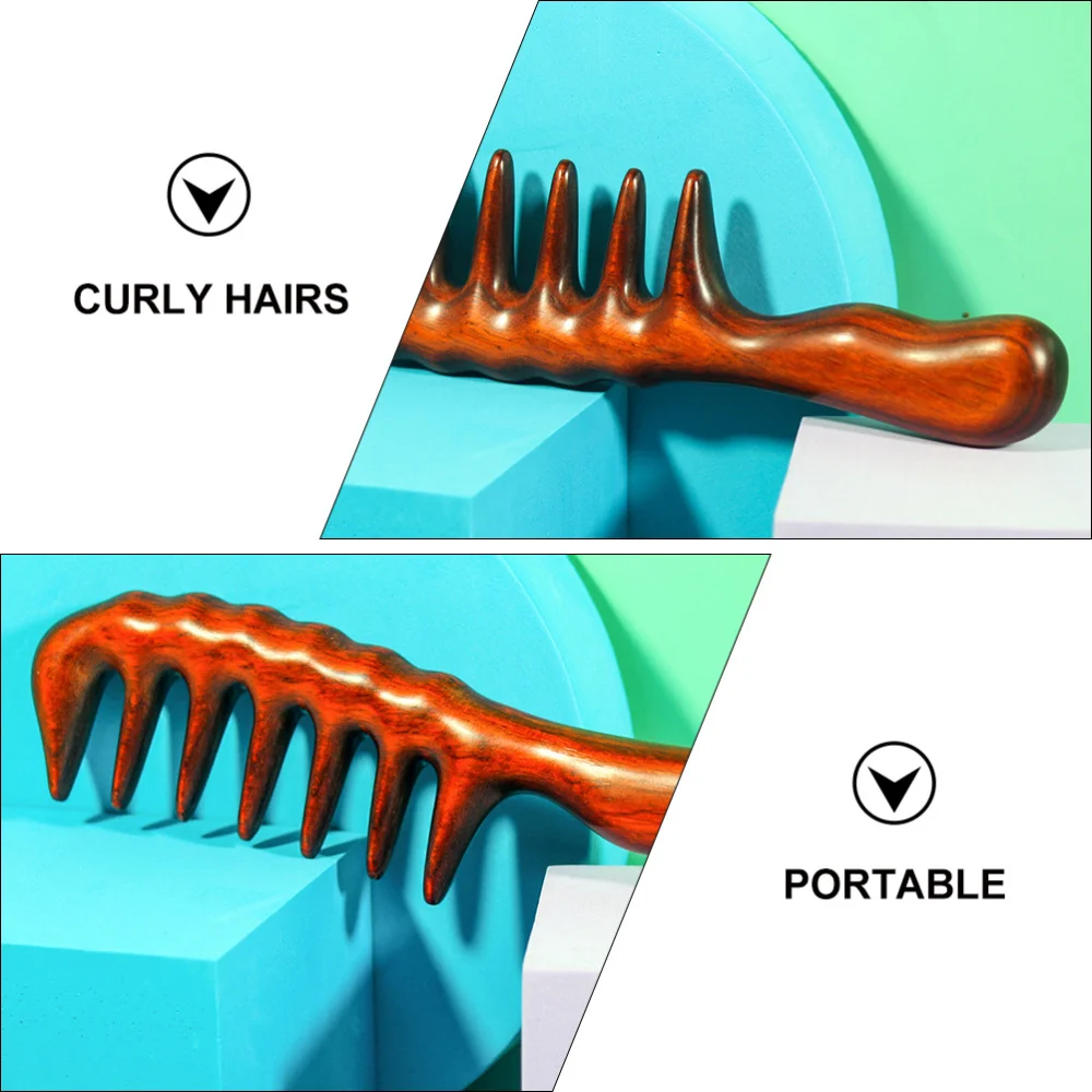 

1Pc Wide Teeth Thicken Comb Creative Anti-static Comb Makeup Prop