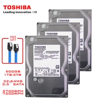 Toshiba 500GB desktop computer hdd 3 5  internal mechanical hard disk SATA3 6Gb s hard disk 1TB 2TB 5700-7200 RPM buffer