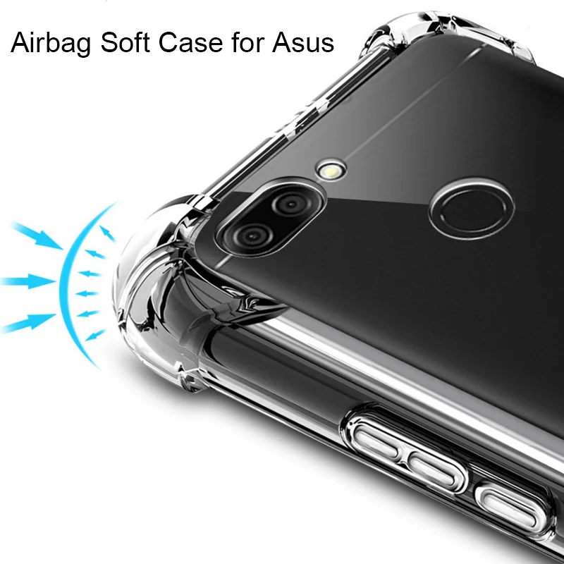 Роскошный противоударный прозрачный чехол с воздушной подушкой для Asus ZB501KL ZB500KL