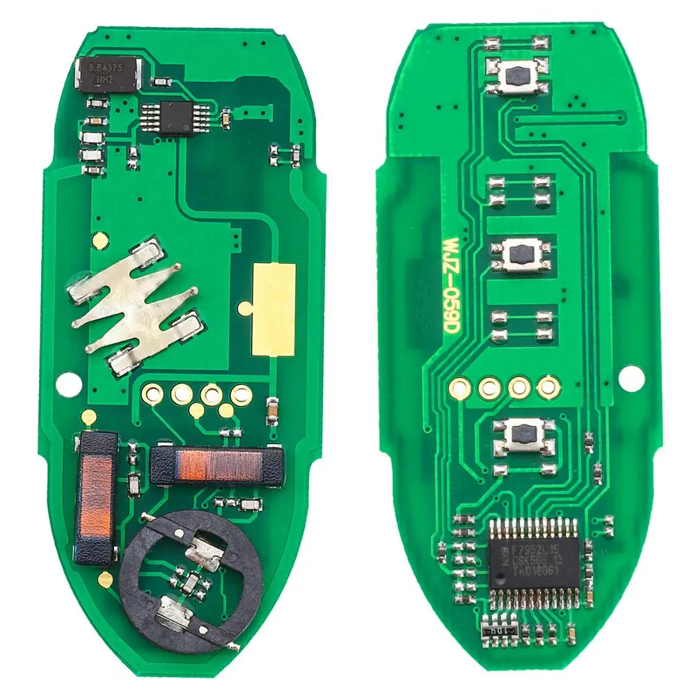 KEYECU 315 МГц PCF7952LTT Замена дистанционный смарт ключ-брелок 2 кнопки для Nissan Tiida 2017 |