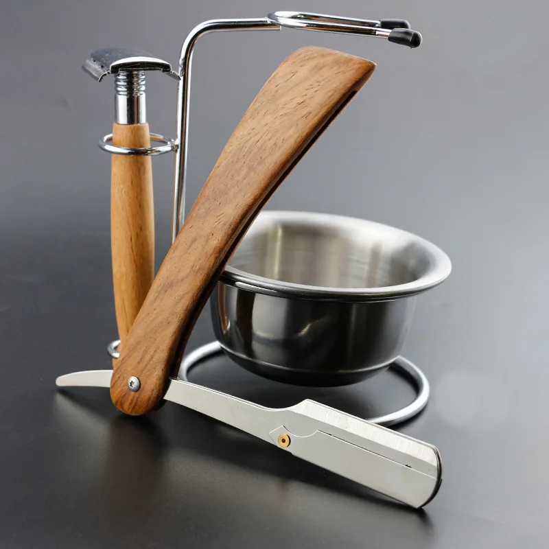 

Men Shaving Barber Tools Hair Razor Antique Folding Shaving Knife Stainless Steel Straight Shave Holder Shaving Knife G1231