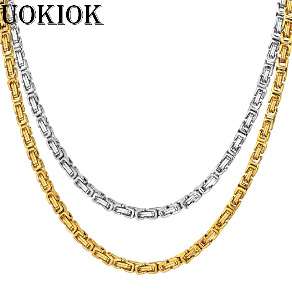 Ожерелье из нержавеющей стали для мужчин и женщин аксессуары Ювелирное