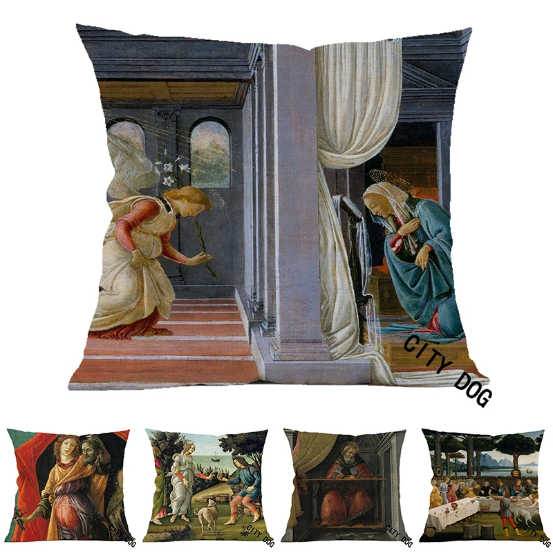 

Наволочка для подушки из хлопка и льна, 45 х45 см