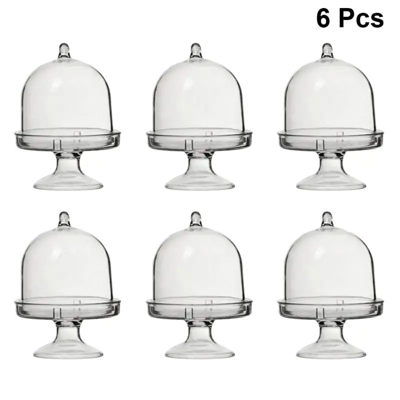 6 шт. мини-конфетная коробка прозрачный поднос держатель сахара для