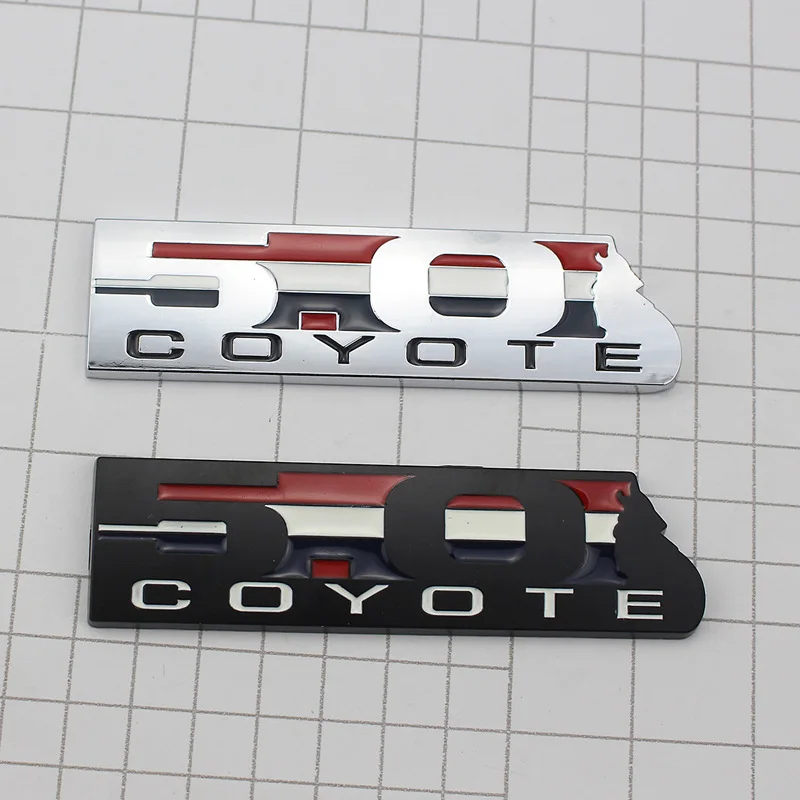 Car Body Metal Stickers 5.0 COYOTE Emblem For Ford Mustang Focus Exterior Decoration Accessories