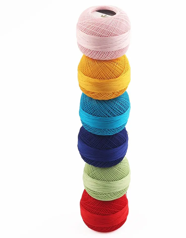 Rhapsody Größe 80 Ägyptische Baumwolle zum Häkeln, Tatting, Strickgarn, Spitze, 10 Gramm, 184 Yards, Frühlings-Macaron, 35 Farben – Detail 6
