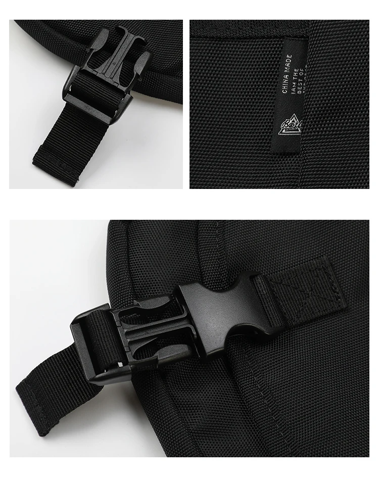 Fashion Crossbody Bags for Men Multifunction Waterproof Large Shoulder Bags Streetwear Male Nylon Messenger Chest Bags Bolsa