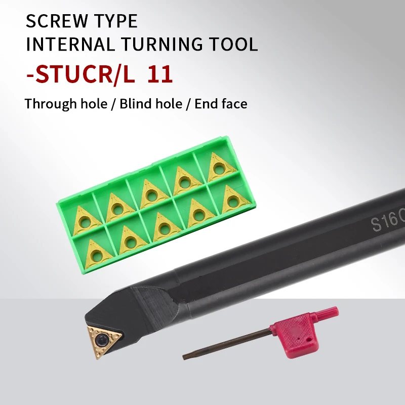 STUCR/L S10K-STUCR S12M-STUCR S20R-STUCR CNC Lathe Cutting Bar Hole Turning Machining TCMT11 Insert Internal Boring Tool Holders