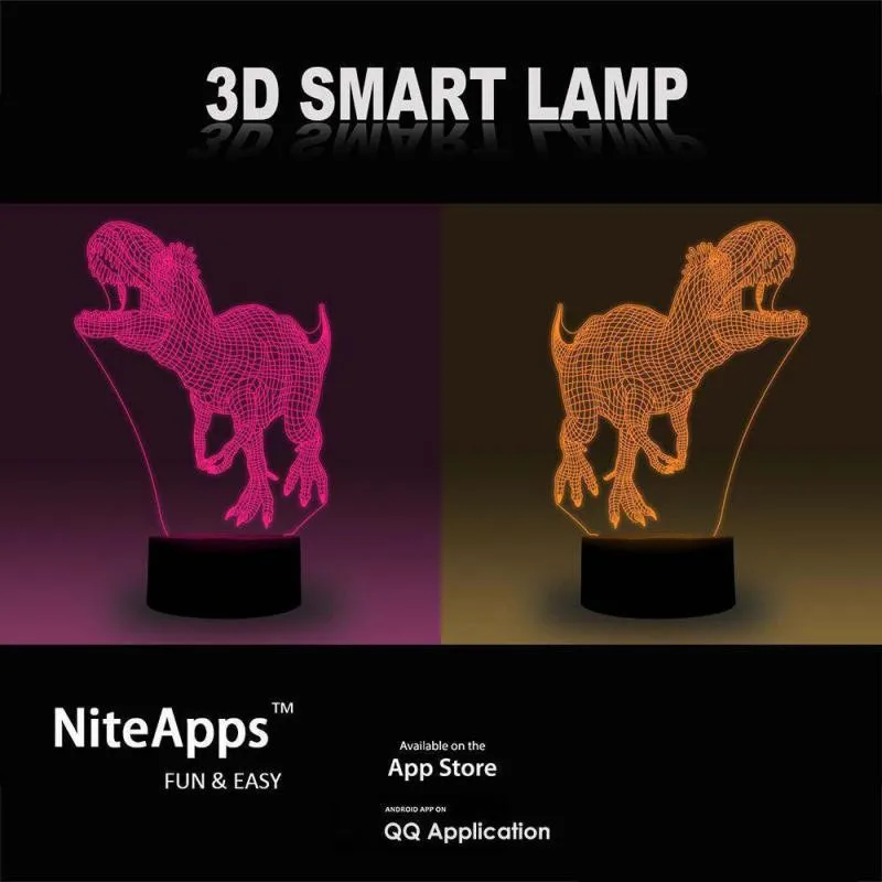 Car Series 3d Night Light 7 Color Crack Tucker Led Night Lamp Created Gift  Decorative 3d Led Lamp Christmas Decorations images - 6