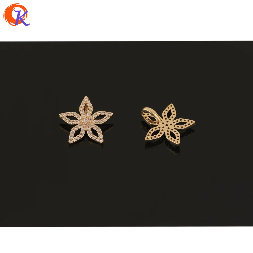 

Cordial Design 30Pcs 17*17MM Jewelry Accessories/CZ Charms/Hand Made/Flower Shape/Earring Findings/DIY Jewelry Making/Pendant