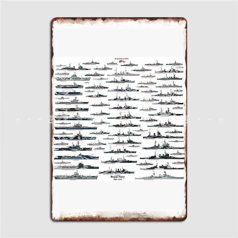 Постер Королевский флот металлический плакат кинотеатр гостиная бар пещера