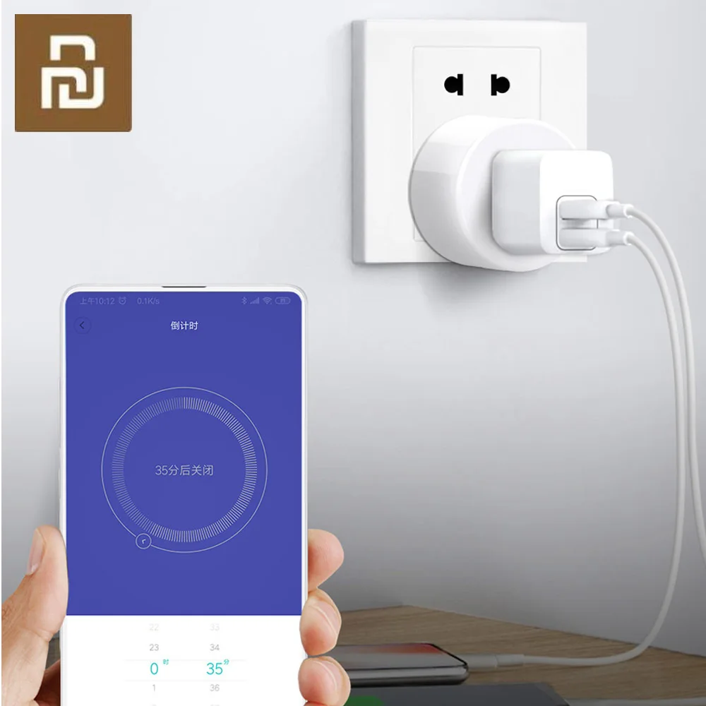 Умная розетка Xiaomi Gosund CP1 белая версия Wi Fi с одним касанием время просмотра эмотива