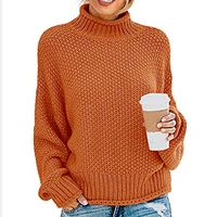 2021 basic turtleneck women sweaters autumn winter tops fashion women pullover knitted sweater jumper soft warm pull 17153