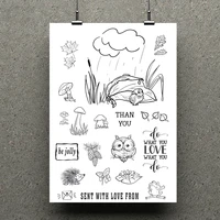 azsg wild scenery lovely animals clear stamps for scrapbooking diy clip art card making decoration stamps crafts