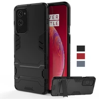 for oneplus 9 pro case tpu bumper robot holder stand shockproof armor back cover one plus 9 pro phone case for oneplus 9 pro